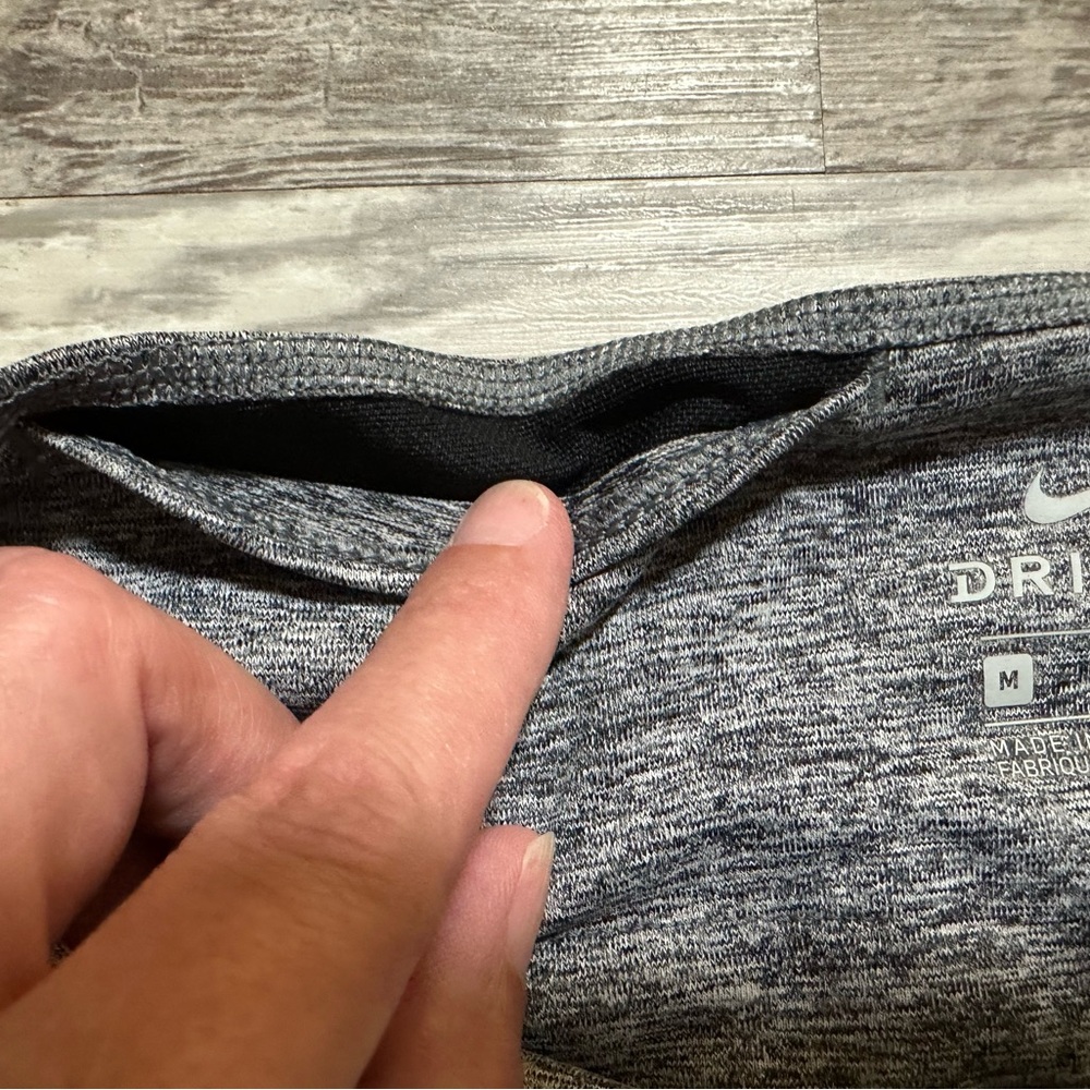 NIKE Womens Dri Fit Sculpt Victory Cropped High Rise Leggings 933798 Gray Medium - Picture 7 of 11